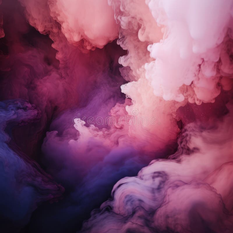 Fumi rosa blu e viola nell'aria royalty illustrazione gratis