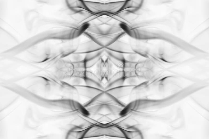 Fumo nero su bianco immagine stock libera da diritti