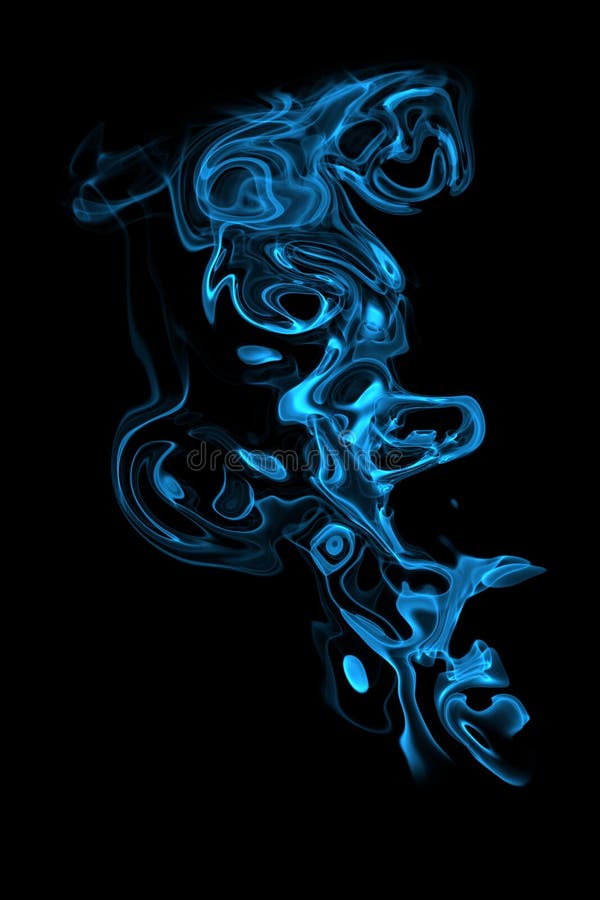 Colored smoke on the black background. Colored smoke on the black background