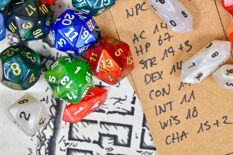 Função De Mesa Colorida Tocando Códices De Jogos Rpg E Livros De