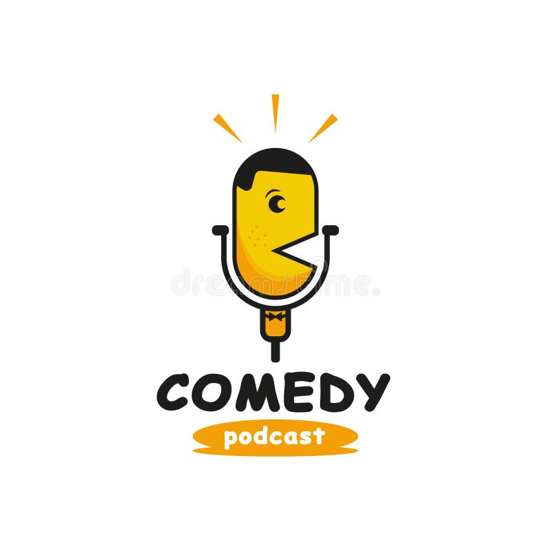 Fun and Comedy Podcast Logo Design. with a Yellow Microphone and a Funny Face Icon Stock Vector - Illustration of smile, performance: 232280445 Fun and Comedy Podcast Logo Design. with a Yellow Microphone and a Funny Face Icon Stock Vector - Illustration of smile, performance: 232280445