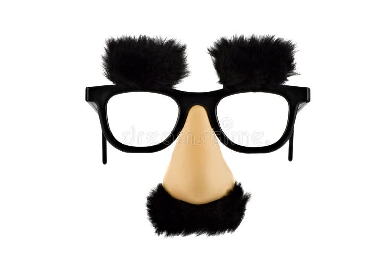 Classic Disguise Mask with Fake Nose and Moustache Stock Image - Image of  hide, glasses: 118197319