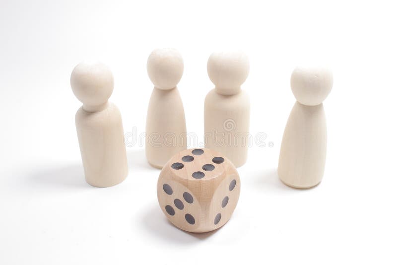 A Fun of Figure, Board Game Pieces and Dice Editorial Image Image of