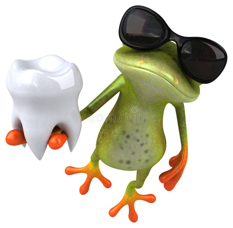 Fun frog stock illustration. Illustration of teeth, tropical - 113032478