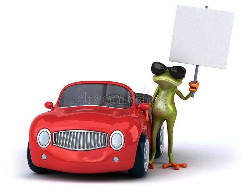 Frog Driving Car Stock Illustrations 108 Frog Driving Car Stock