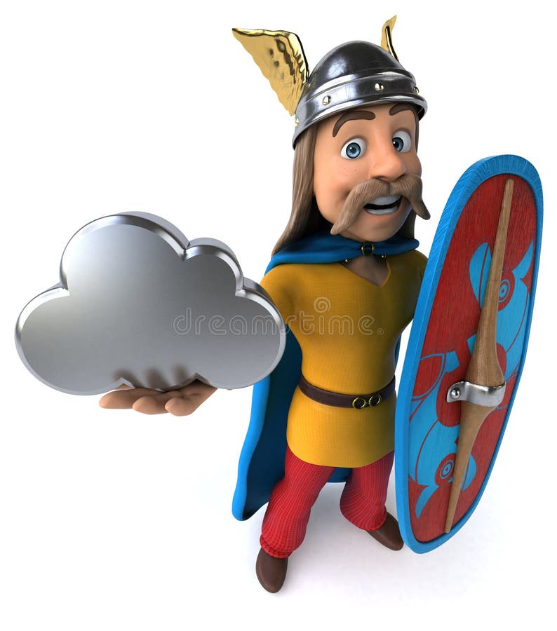 Fun Gaulois 3D Illustration Stock Illustration Illustration of celt