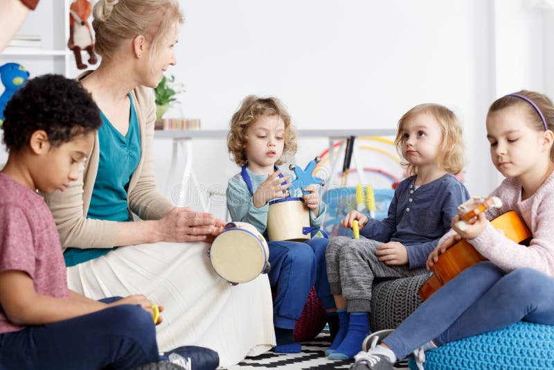 Fun in kindergarten stock photography Fun in kindergarten stock photography