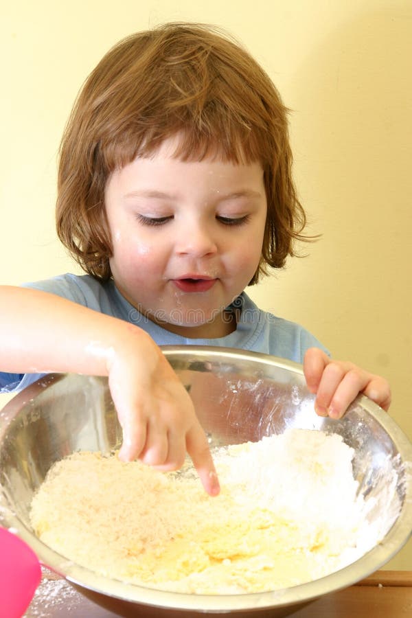 Fun in the kitchen stock photo. Image of girls, helping 2053362