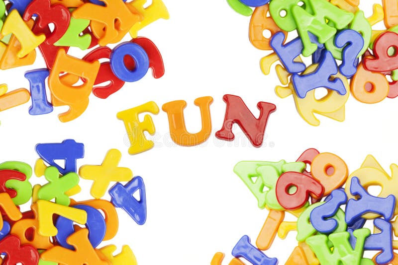 Fun lettering stock illustration. Illustration of language - 26477220