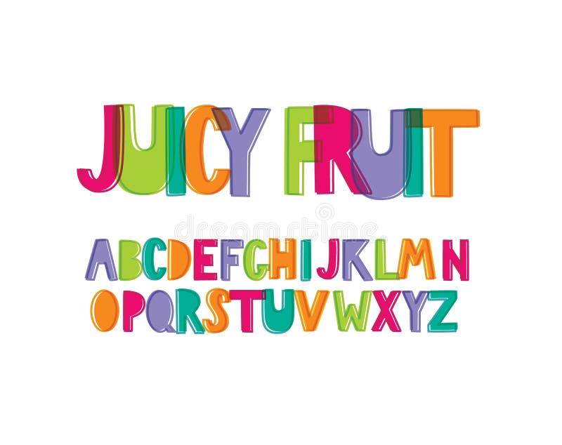 Download Fun Modern Hand-drawn Childlike Bulky Doodle Uppercase ...
