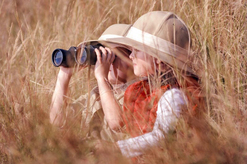 Fun Outdoor Children Playing Stock Photo - Image of pointing, happiness
