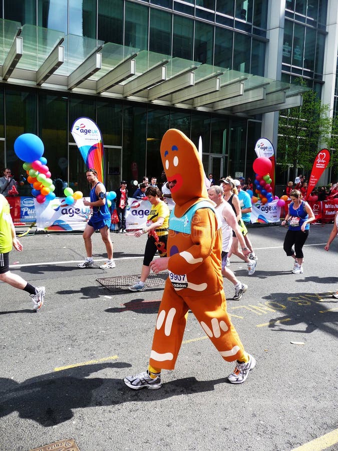 Fun Runners at London Marathon 25th April 2010 Editorial Photography