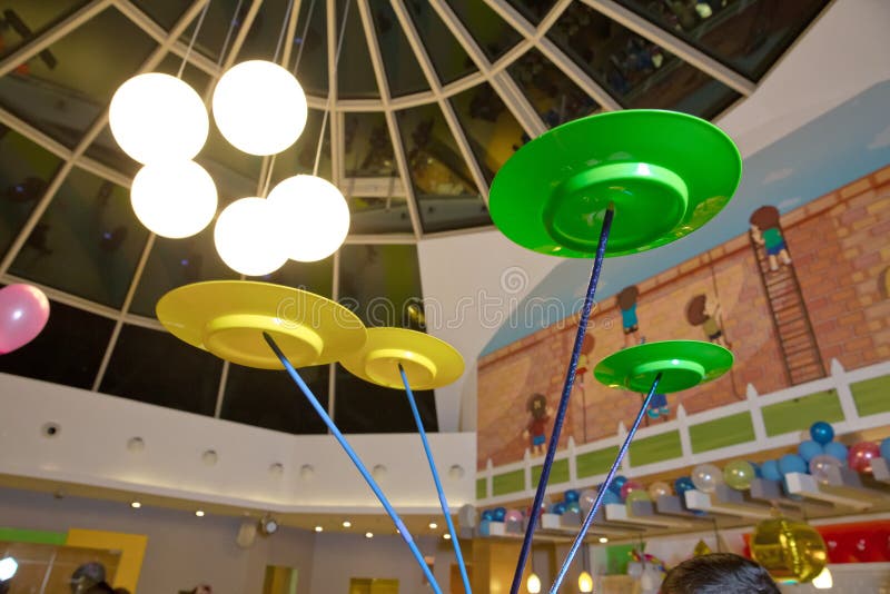 Fun with Spinning Plates .balancing a Spinning Plate. a Collection of Spinning Purple Plates