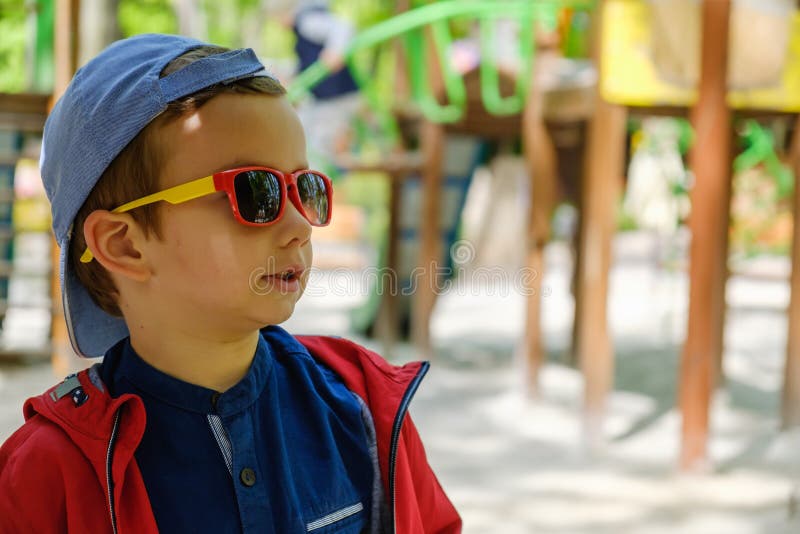 Fun Summer Park Activity Joy, Slide Stock Image Image of game