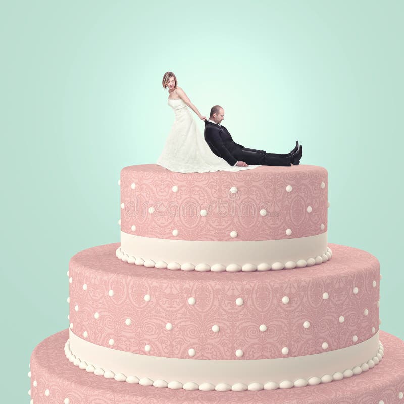 Funny cake topper stock photo. Image of married, event - 28804922