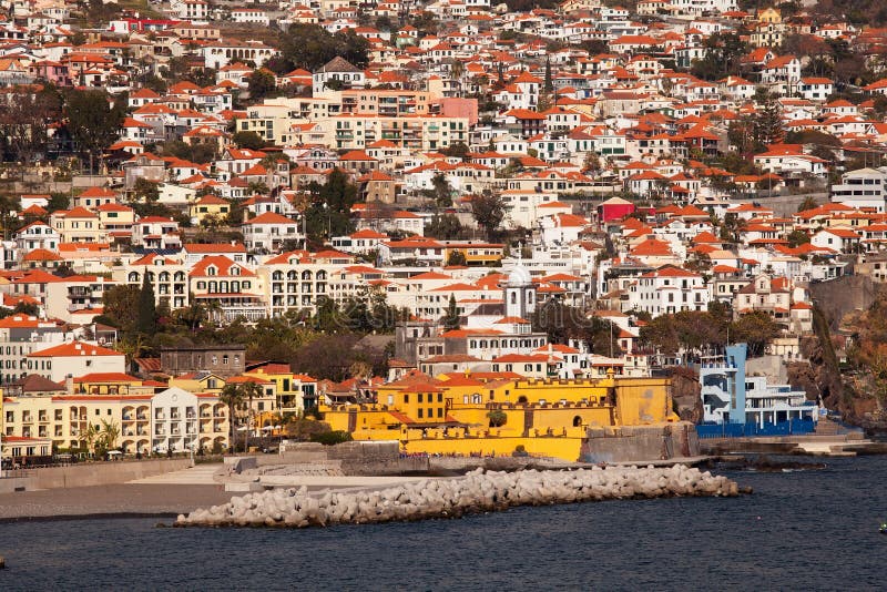 Funchal, Madeira seen from the sea.