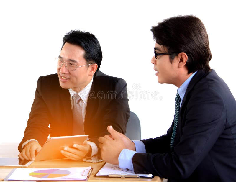 Funcionamento do homem de negócio dois imagem de stock royalty free Funcionamento do homem de negócio dois imagem de stock royalty free