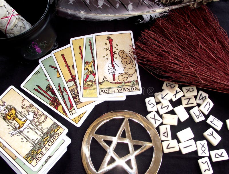 Funcionamentos de Wicca imagem de stock Funcionamentos de Wicca imagem de stock