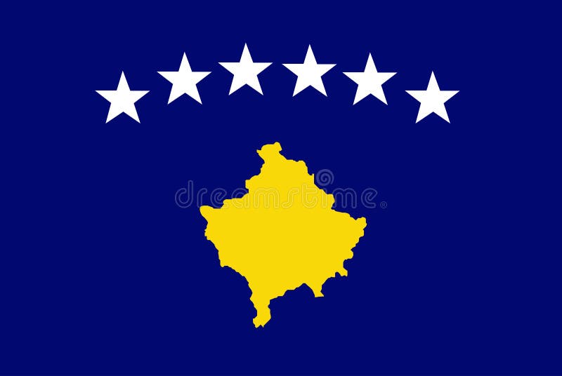 Funcionario del indicador de Kosovo stock de ilustración Funcionario del indicador de Kosovo stock de ilustración
