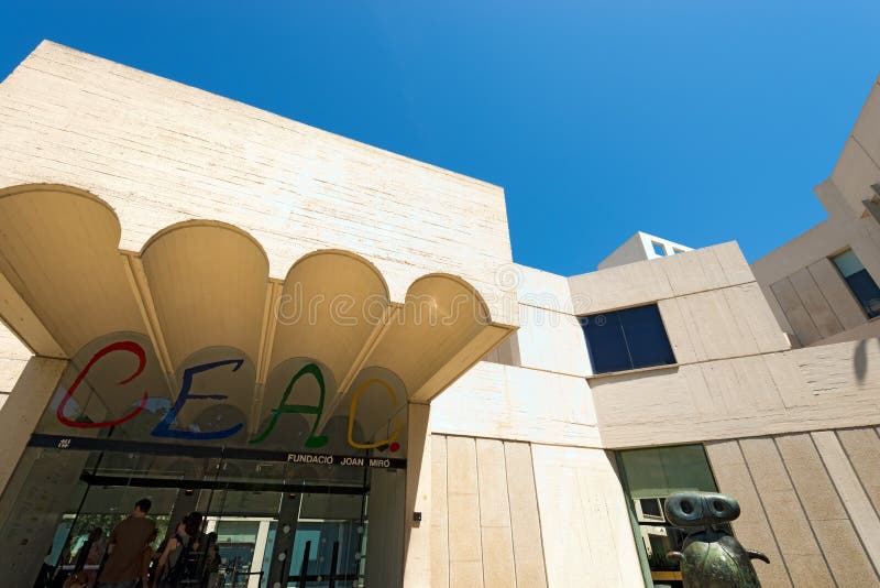 Fundacio Joan Miro - Barcellona Spagna immagine stock Fundacio Joan Miro - Barcellona Spagna immagine stock