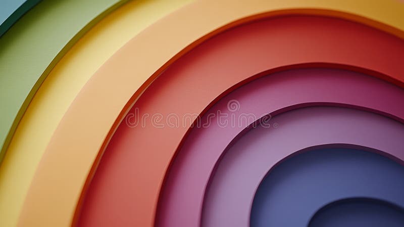 Fundal Abstract Cu Arcuri Curcubeu Colorate Lucios Stratificate Cu Model Geometric Minimalist vector illustration
