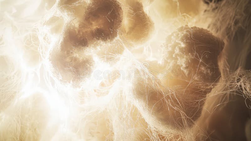 Fundal abstract cu rețea de fibră optică strălucitoare royalty free stock photos