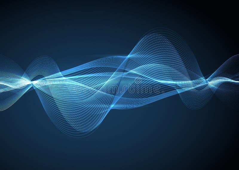Fundal abstract 3d albastru strălucitor sau decorațiuni vector illustration