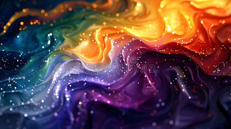 Fundal abstract 3d : unde lichide strălucitoare royalty free illustration