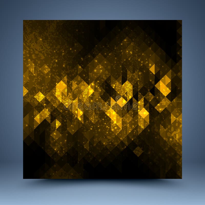 Fundal abstract de un vector negru auriu vector illustration