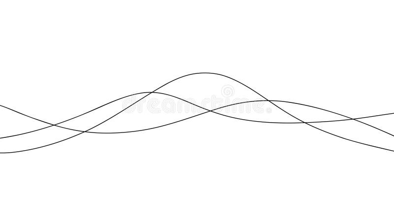 Fundal abstract minimalist modern, simplu și abstract, cu o linie ondulată pe ilustrația vectorului desenat manual alb vector illustration