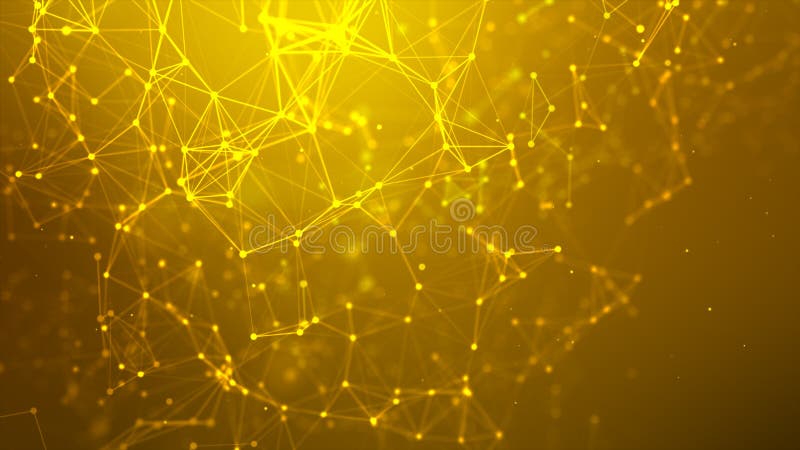 Fundal abstract Punct și linie de conectare pentru conceptul de tehnologie cibernetică futuristă și de conexiune la rețea cu gri î vector illustration