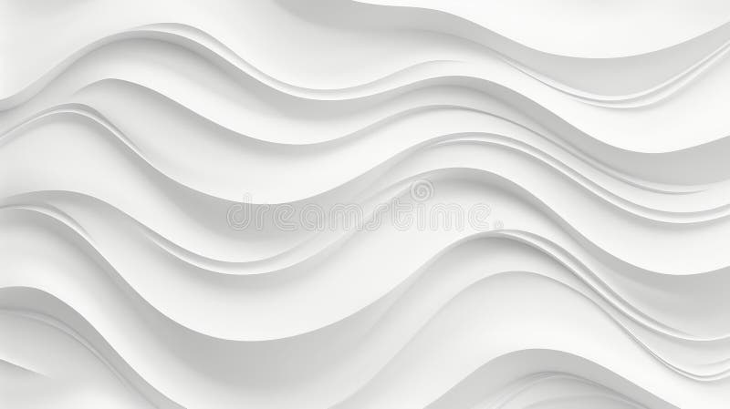 Fundal abstract Unde albe netede 3D Fac Arhitectura Geometrică Minimalistă Minimalistă Modernă vector illustration