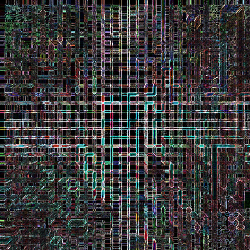 Fundal al rețelei futuriste colorate abstract. royalty free illustration