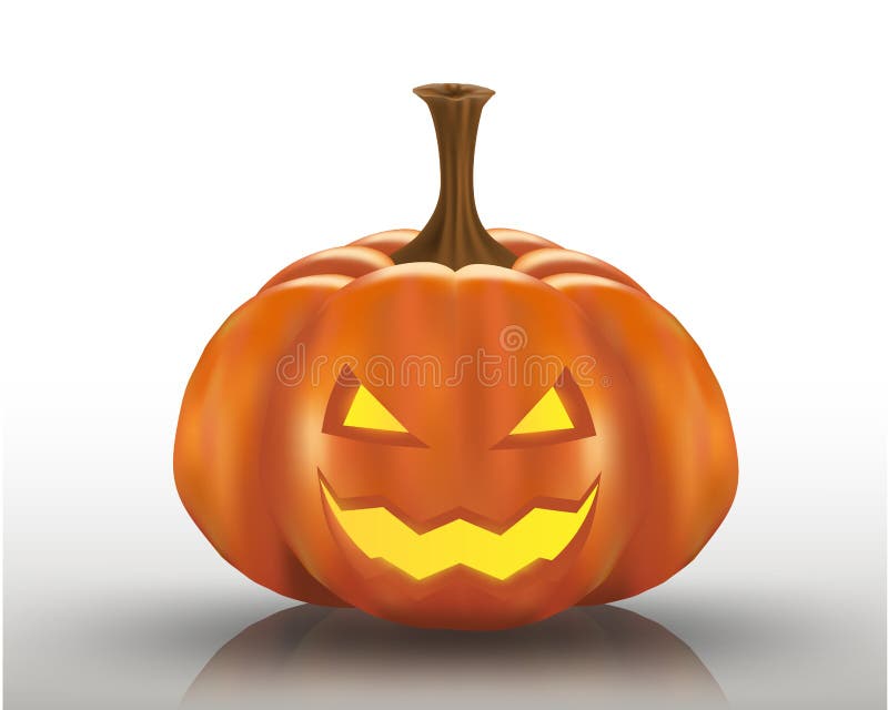 Fundal alb de dovleac înspăimântător Halloween fericit partid ilustrație fundal invitație pentru sărbători Design de artă royalty free illustration