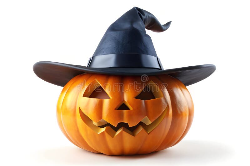 Fundal alb dovleac înfricoșător de Halloween vector illustration