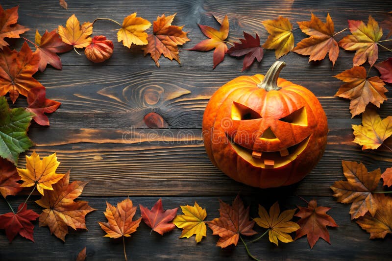 Fundal alb dovleac înfricoșător de Halloween vector illustration
