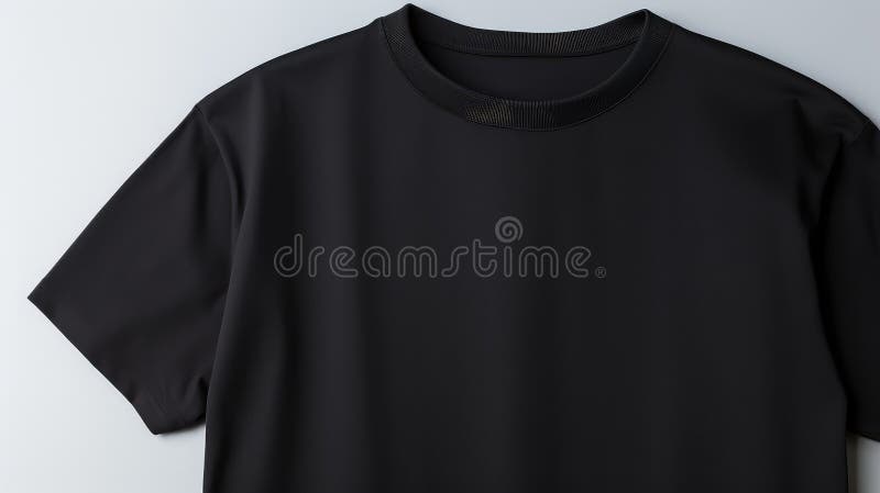 Fundal alb tricou negru închis stock illustration