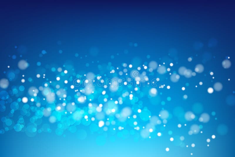 Fundal albastru abstract cu ilustrația vectorială Light Bokeh 002 royalty free illustration