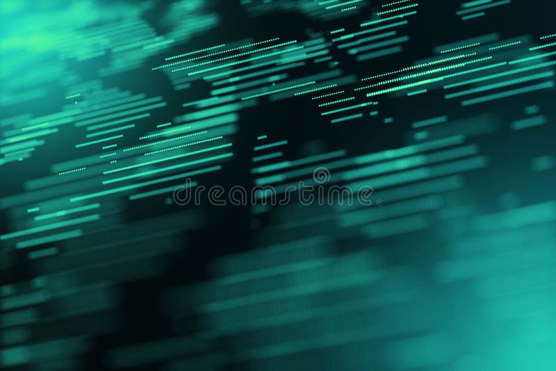 Fundal albastru format digital grafic generat de sistemul de generare a energiei, copiere spațiu pentru sunet stock illustration