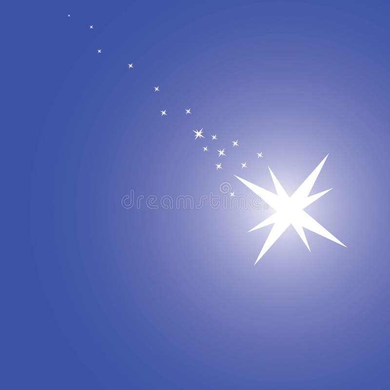 Fundal albastru magic vector illustration