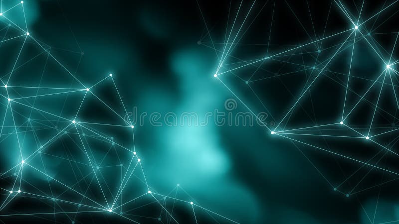 Fundal albastru închis, abstract geometric, modelează conceptele de algoritm de dispunere abstractă futuristă și abstractă prin co vector illustration