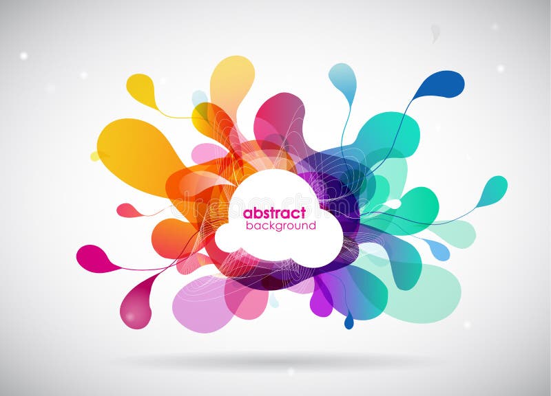 Fundal colorat abstract cu forme diferite. vector illustration