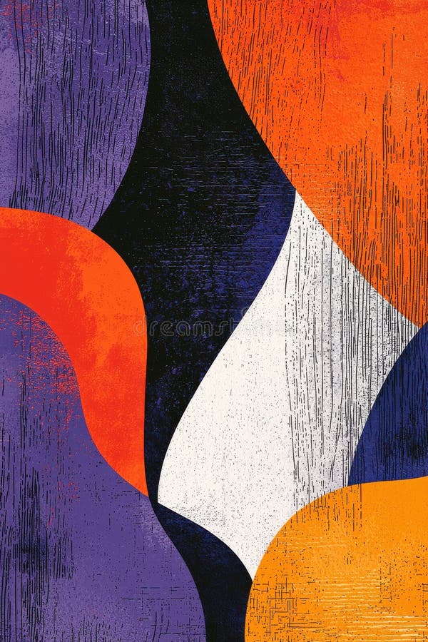 Fundal colorat abstract cu forme vibrante și tipare texturate stock images