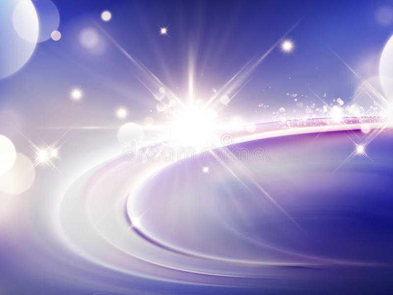 Fundal cu efect luminos purpuriu royalty free illustration