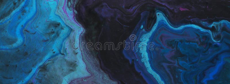 Fundal cu efect marbleizat. culori creative albastre, mentă și negru royalty free stock image