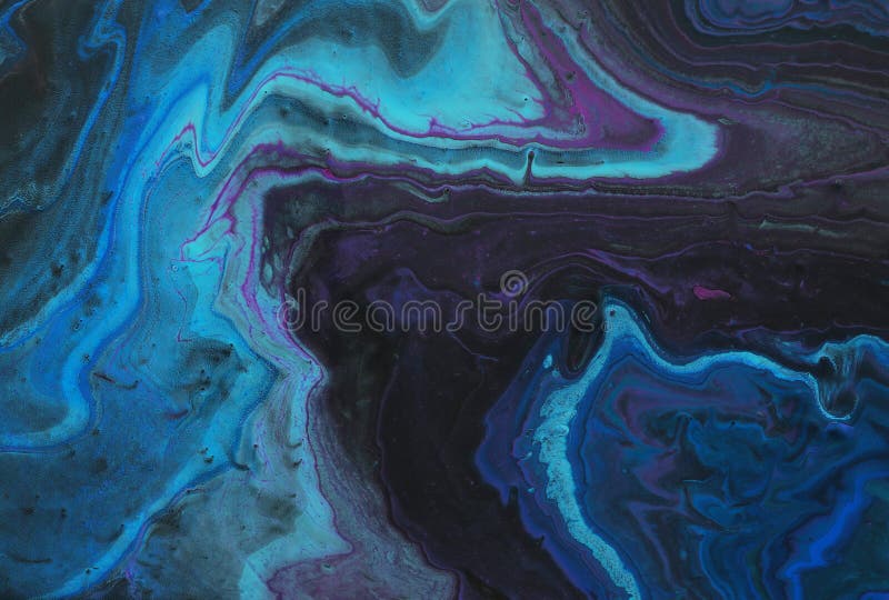 Fundal cu efect marbleizat. culori creative albastre, mentă și negru stock photo