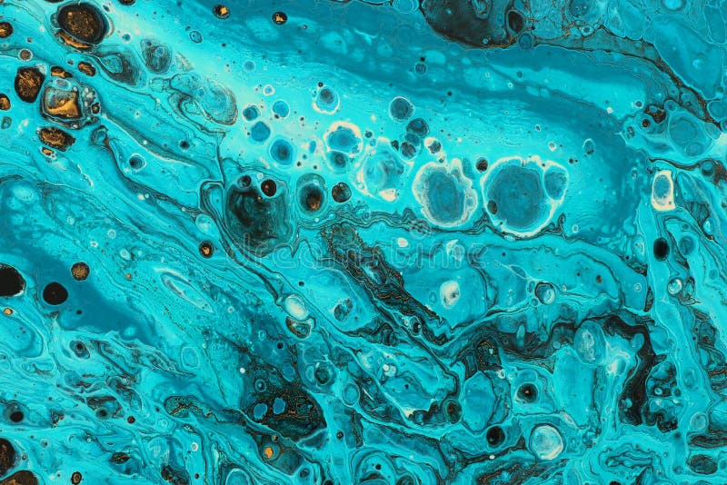Fundal cu efect marbleizat. culori creative albastre. vopsea frumoasă cu adaos de aur royalty free stock photo