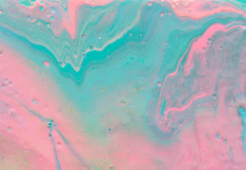 Fundal cu efect marbleizat. culori creative mentolate și roz. vopsea frumoasă royalty free stock photography