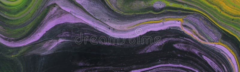 Fundal cu efect marbleizat. culori creative violet verde și negru. banner royalty free stock photography