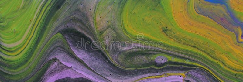 Fundal cu efect marbleizat. culori creative violet verde și negru. banner stock photo